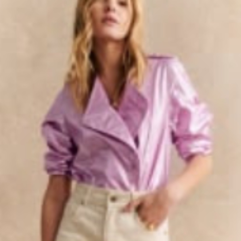 Sezane Alby Shirt Pink Size 4